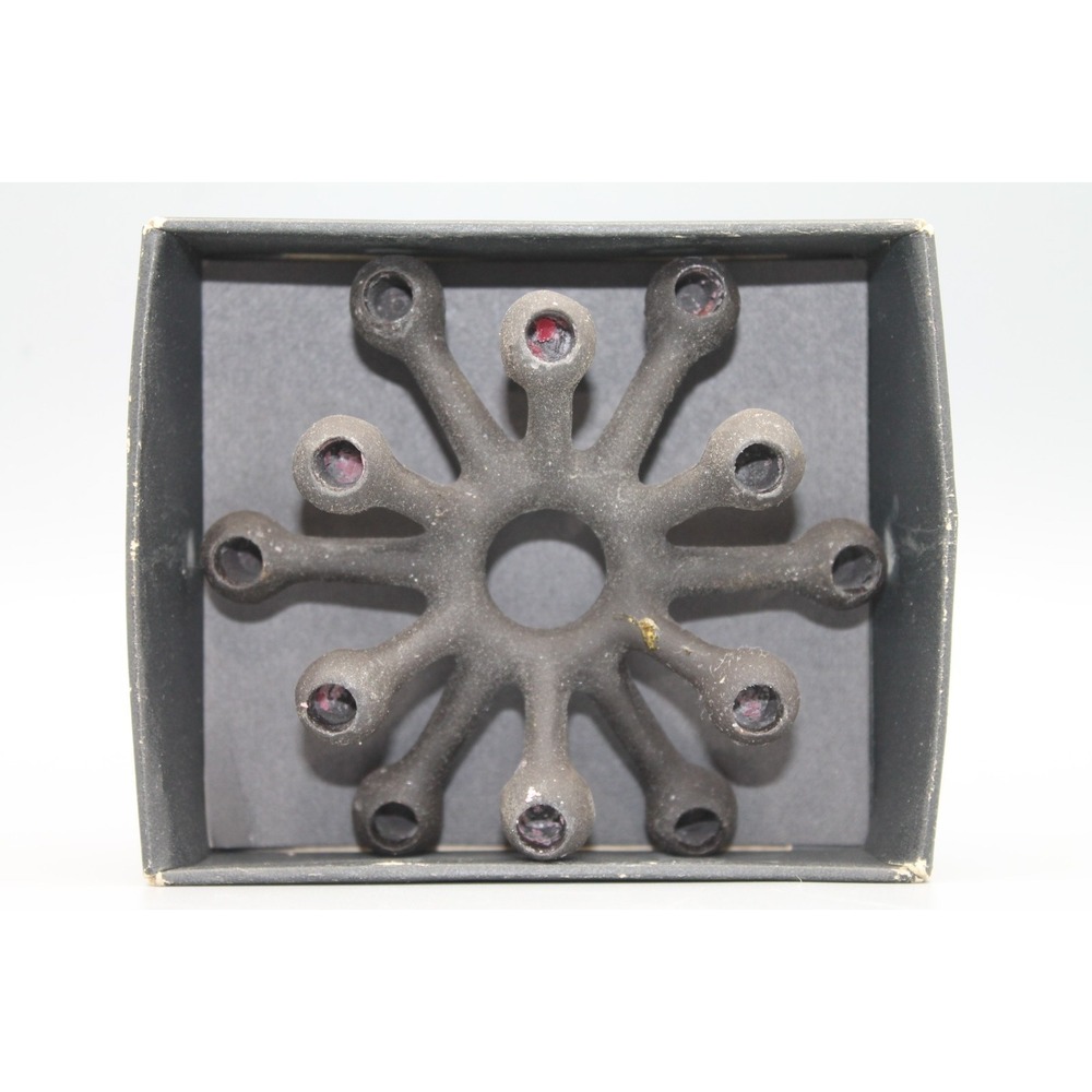 Vintage Dansk Jens Quistgaard Spider Cast Iron Candle Holder Denmark MCM Box